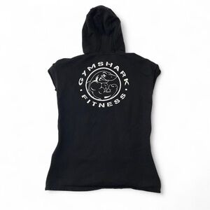 Gymshark sleeveless hoodie black side zip gym
Size small